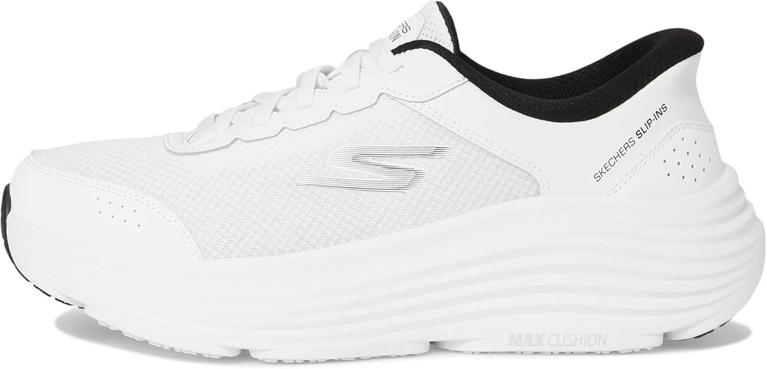 Кроссовки Skechers для мужчин Hands Free Slip-ins Max Cushioning Endeavour - модель Cardova, белый/черный — фото 3