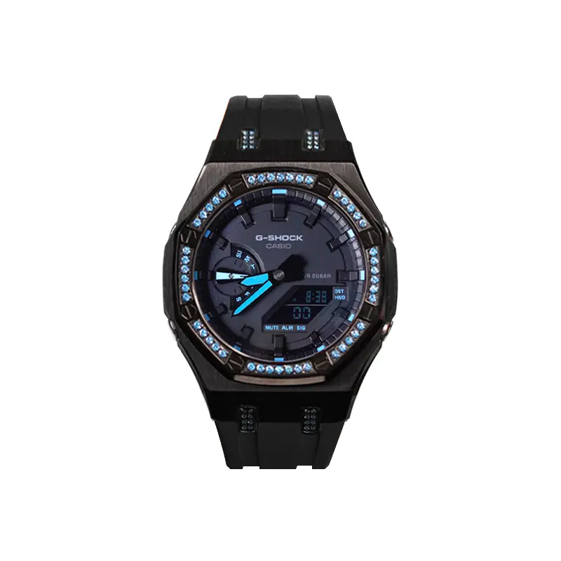 

CASIO Часы Unisex Liquid Crystal/Analog Dual Display Series 48.5mm Blue Watch, Gentleman