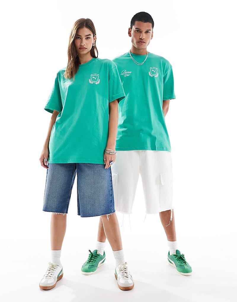 

PUMA Terrace – зеленая футболка с логотипом на груди