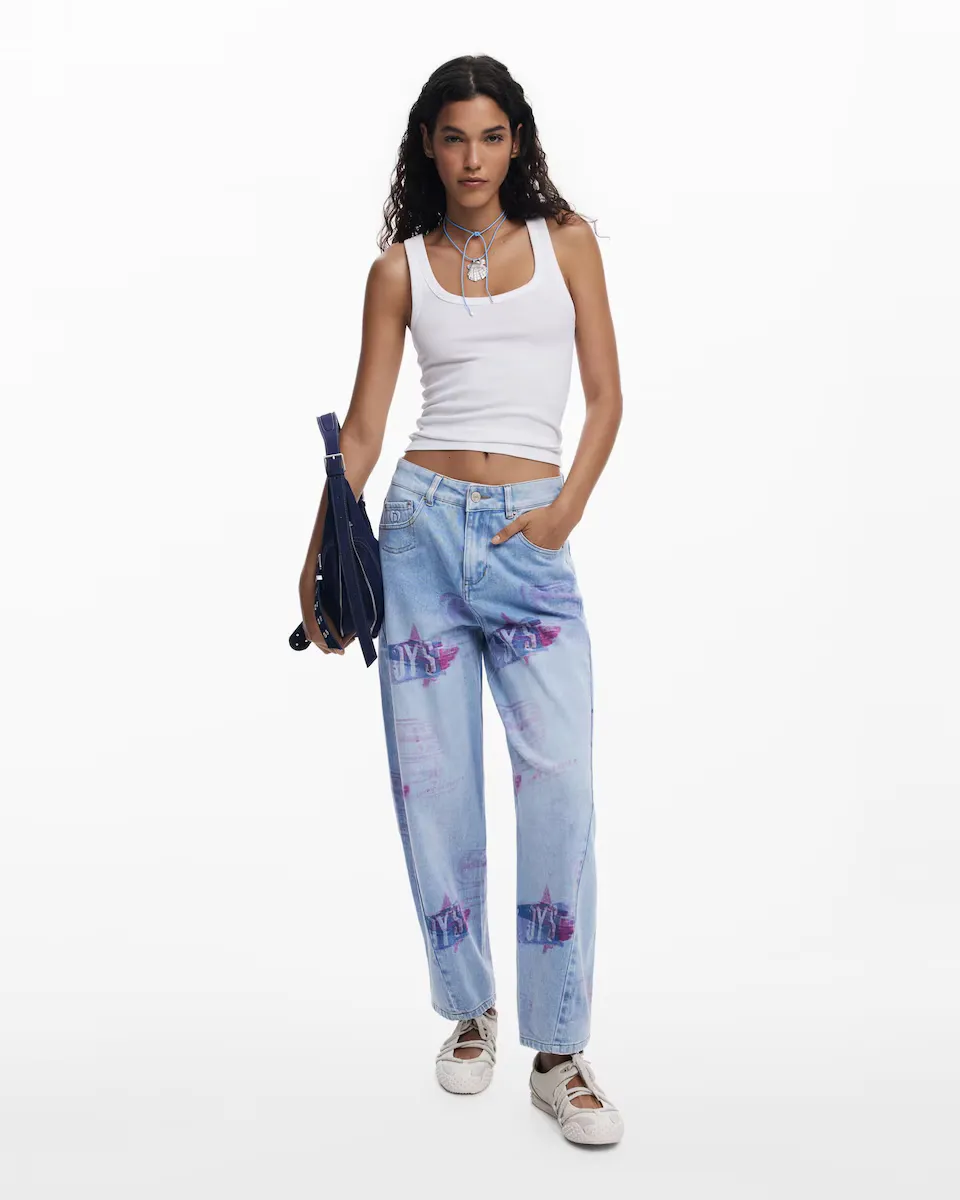 

Женские джинсы баллон Collage Desigual, синий