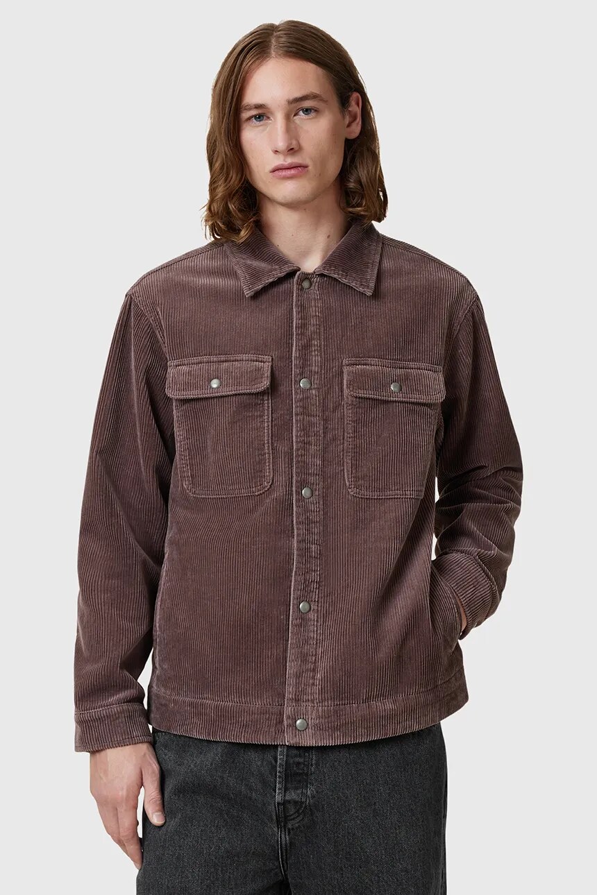 

Вельветовая рубашка AllSaints CASTLEFORD, коричневый