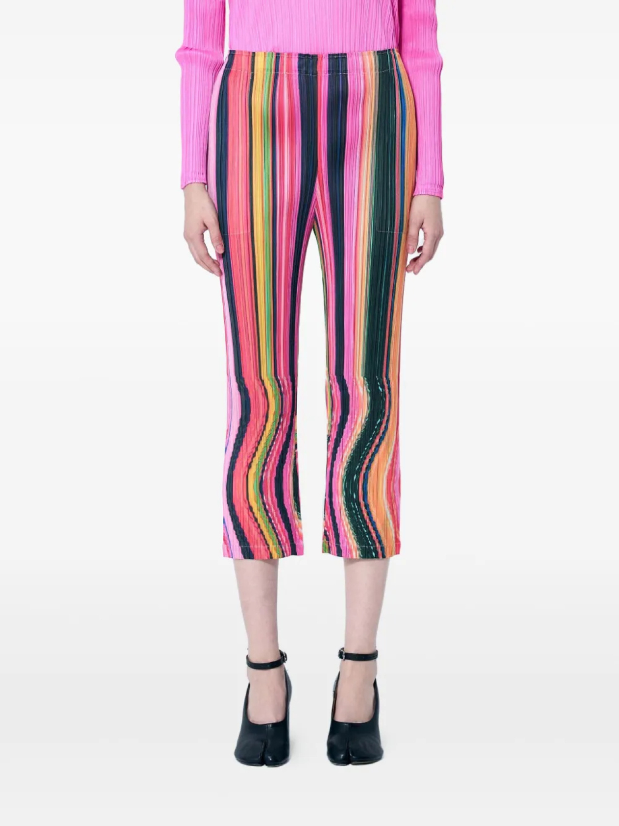 

Pleats Please Issey Miyake брюки Warp, розовый
