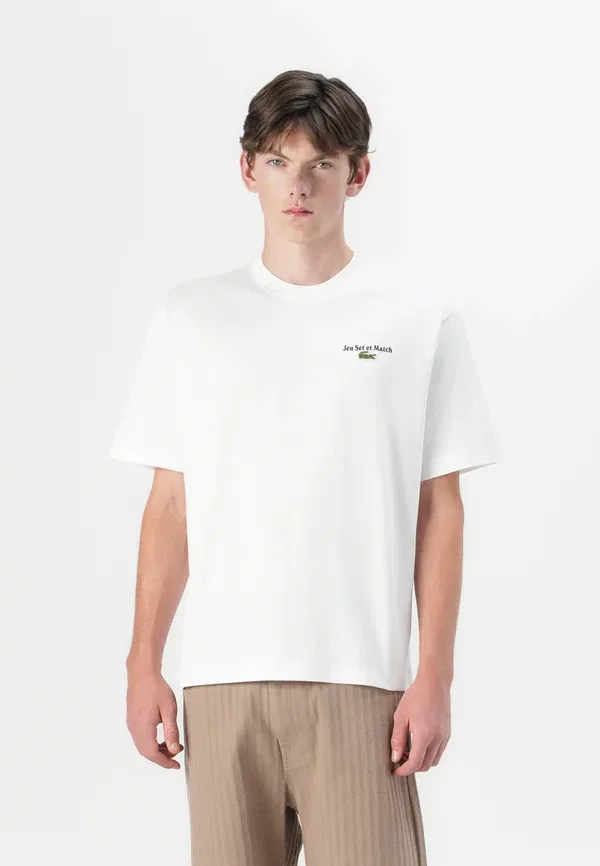 Футболка принтованная Lacoste, белый — фото 3