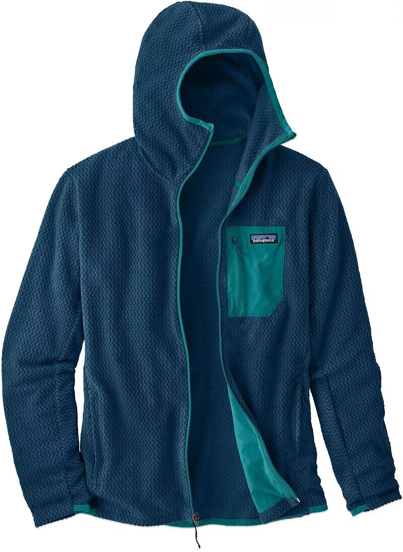 

Мужская куртка Patagonia R1 Air с капюшоном и молнией во всю длину
