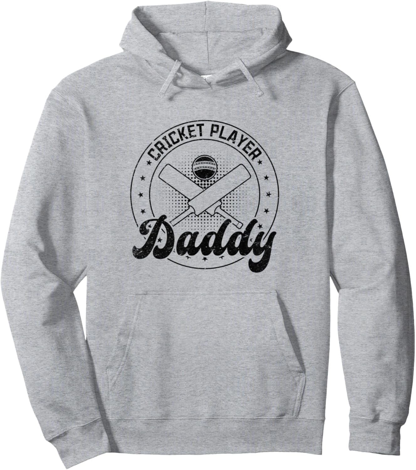 

Худи Папа-игрок в крикет Cricket Daddy Cricketing Daddy Cricketer, серый