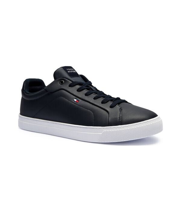 

Кроссовки кожаные Tommy Hilfiger Icon Court LTH Flag, синий