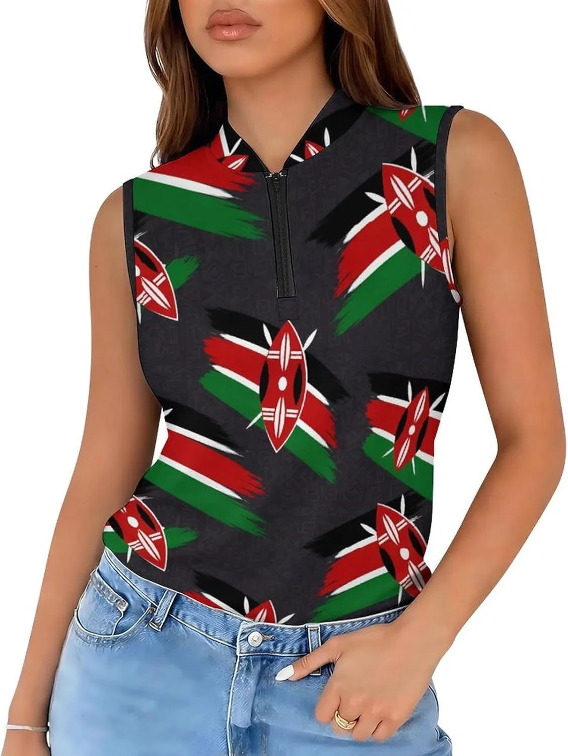 Женский топ без рукавов Athletic Tank Top, белый-16, 6X-Large