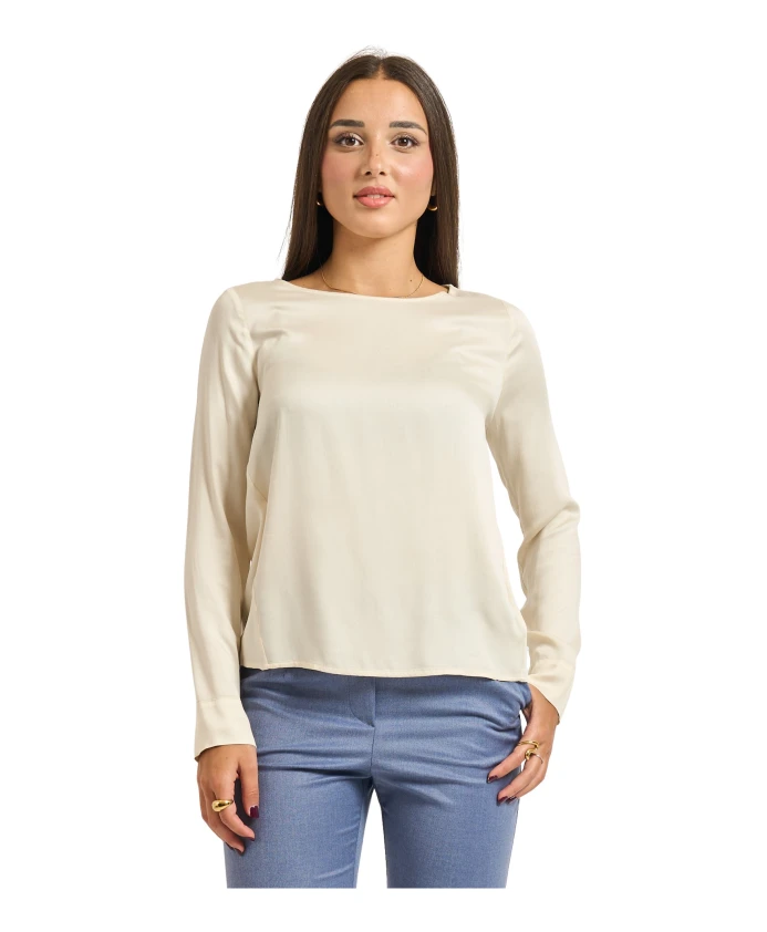 

Блузка из вискозного атласа Alessia Santi, желтый