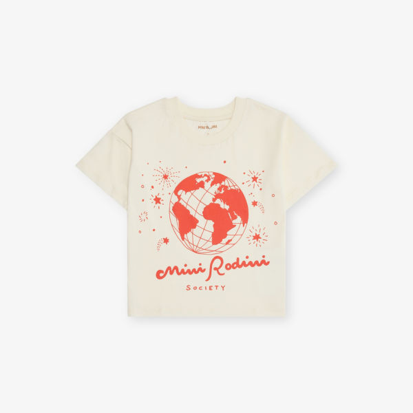 

Футболка Mini Rodini Society с короткими рукавами, белый