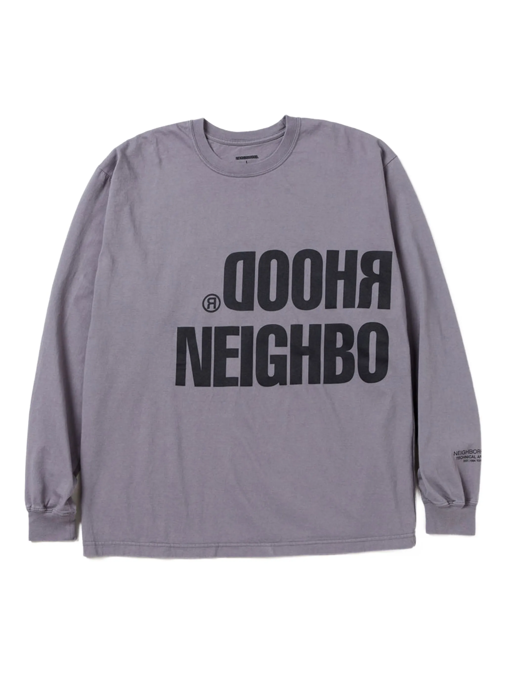 

Футболка с длинными рукавами и логотипом Neighborhood, серый