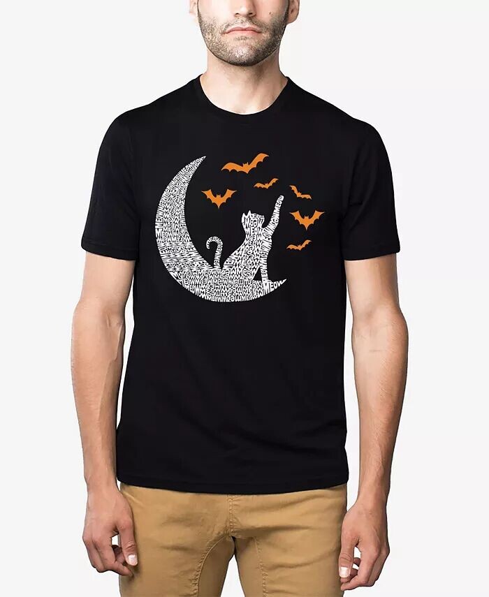 

Футболка мужская Lunar Bats Premium Blend Word Art LA Pop Art, черный