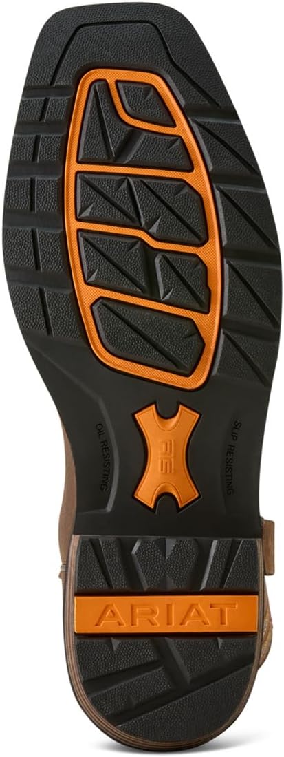 Мужские ботинки ARIAT Ironside с квадратным носком и стальным носком, коричневый/бежевый — фото 2