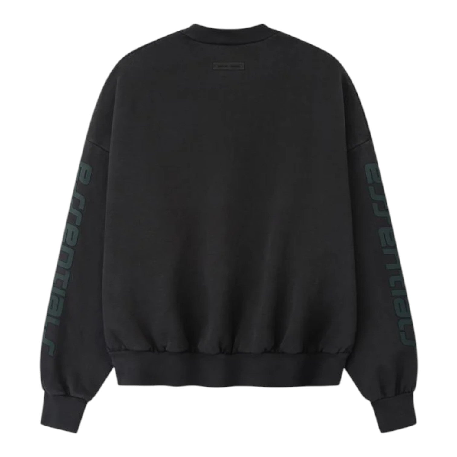 Укороченная толстовка из плотного флиса Fear of God Essentials Los Angeles, цвет «Винтажный черный» — фото 2