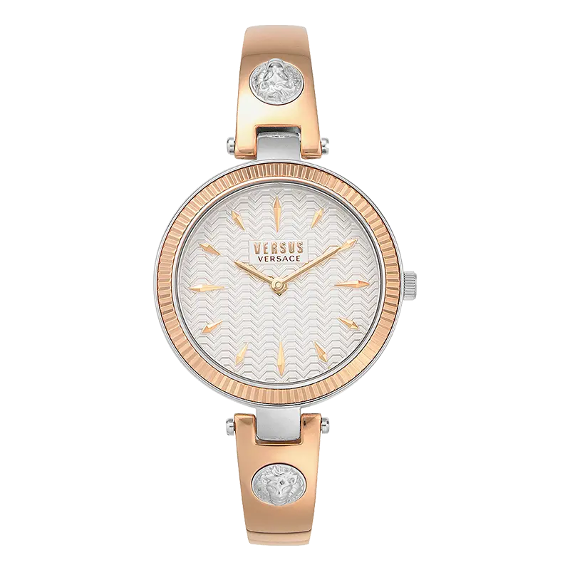 

VERSUS Часы VERSACE Wrist Watch Quartz Movement Steel Strap 34mm White Dial Women's Watch, White