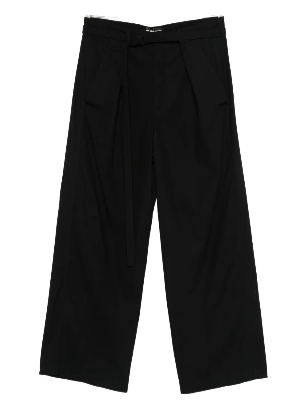 

Плиссированные брюки с поясом Ann Demeulemeester, черный