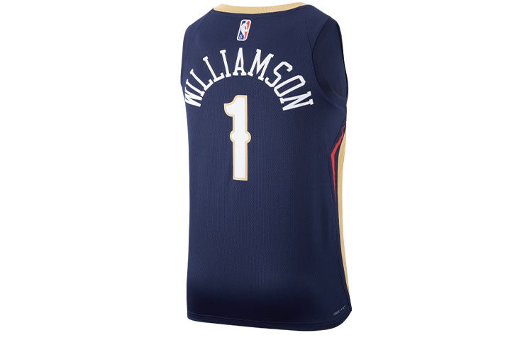 Баскетбольное джерси Nike NBA Retro Basketball Jersey/Vest new orleans pelicans . 1 Blue — фото 2