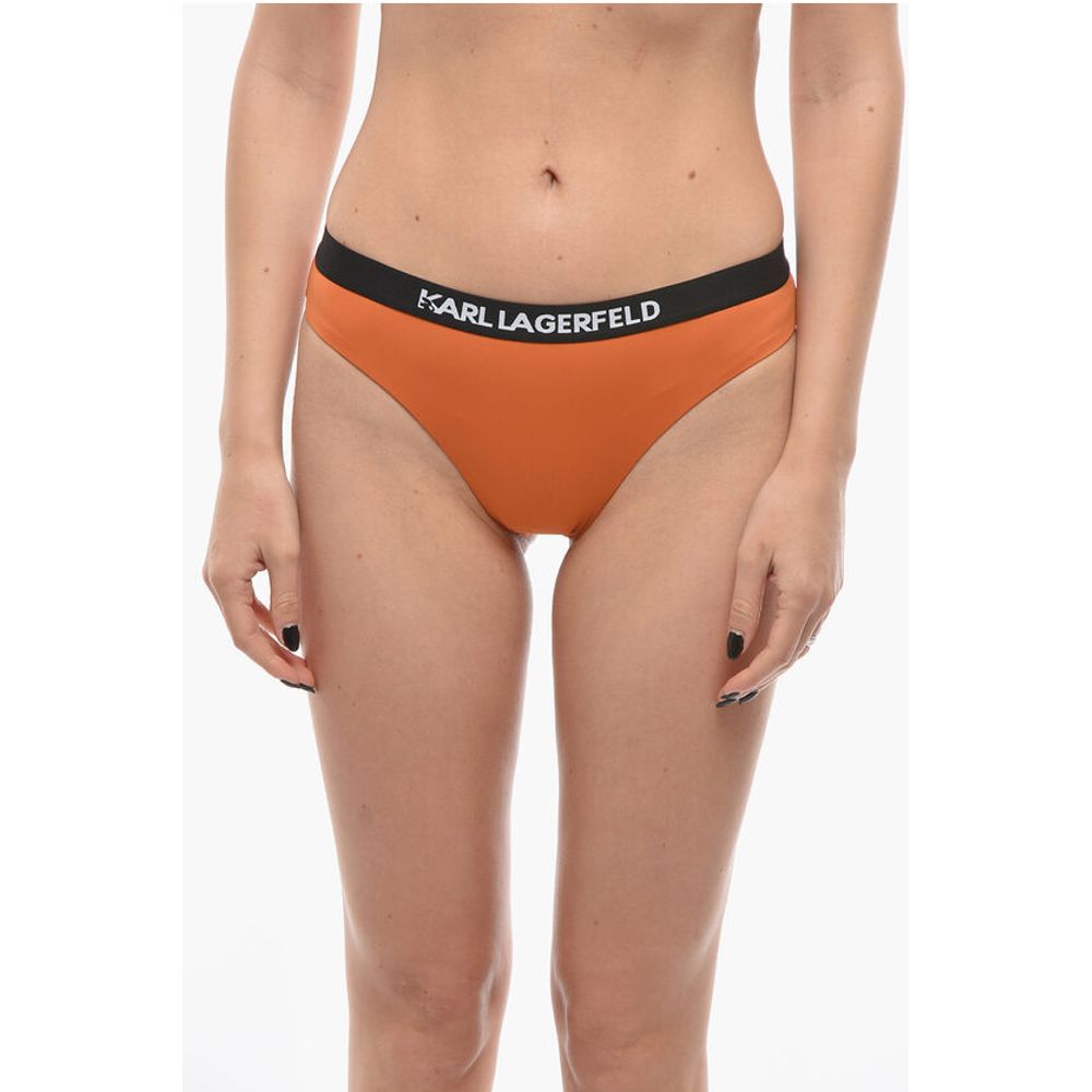 

Плавки бикини SPORT однотонные с резинкой и логотипом Karl Lagerfeld, Orange