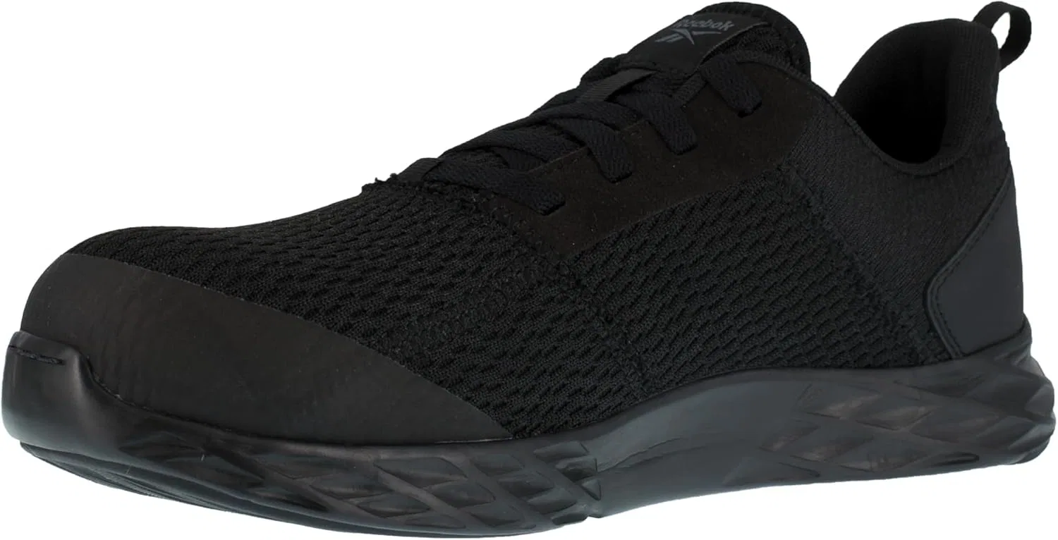Мужские защитные кроссовки Reebok Astroride Strike Work Comp Toe Work and Safety, Black — фото 4