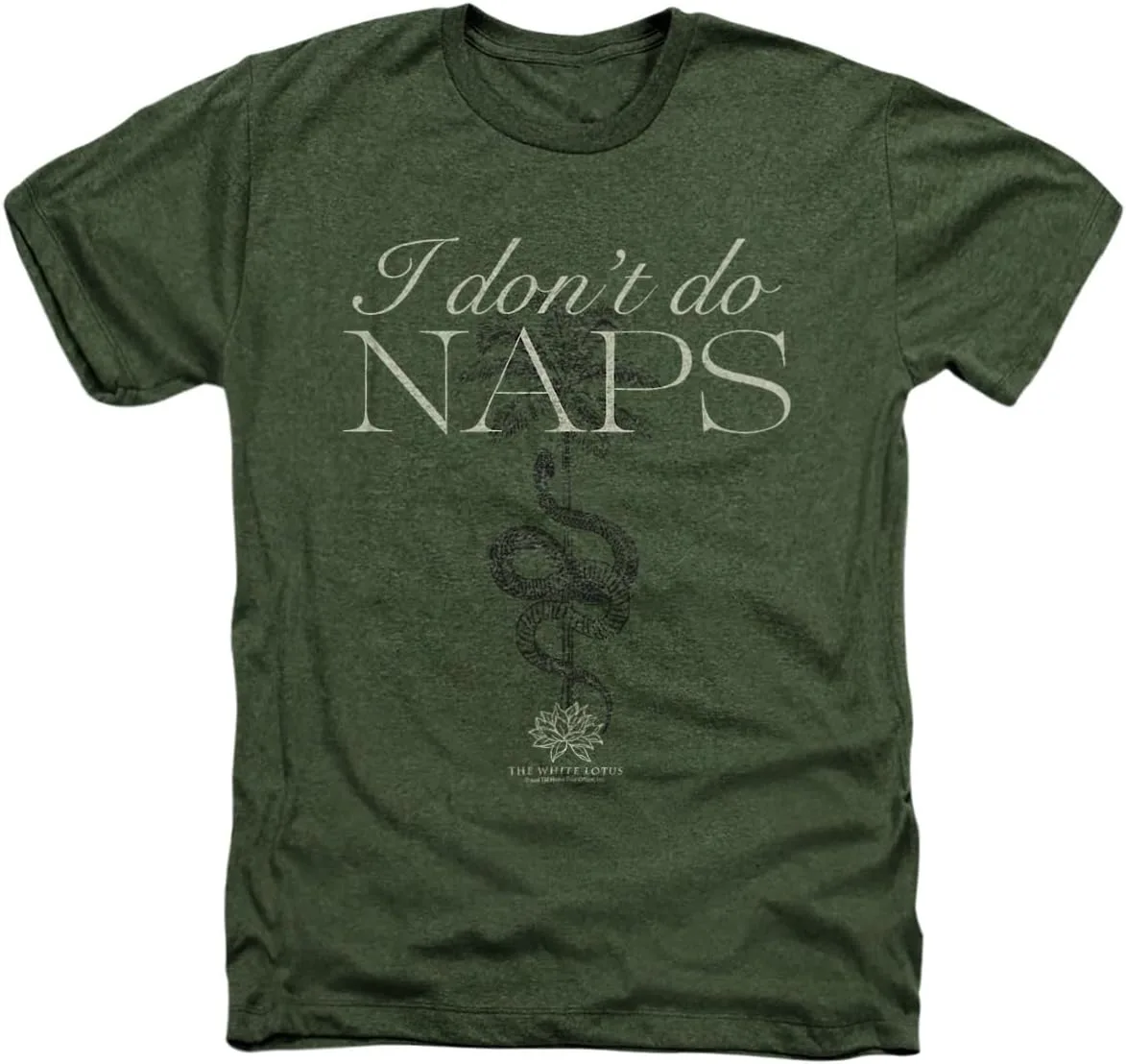 

Футболка Popfunk White Lotus I Don't Do Naps Unisex Adult Heather