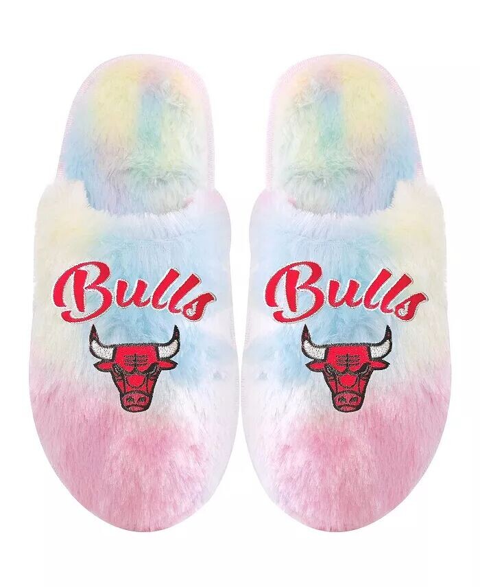 

Тапочки для мальчиков и девочек Chicago Bulls Rainbow Script FOCO