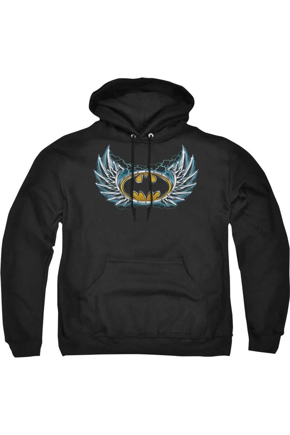 

Толстовка с капюшоном Batman Steel Wings Logo для взрослых Gildan, черный