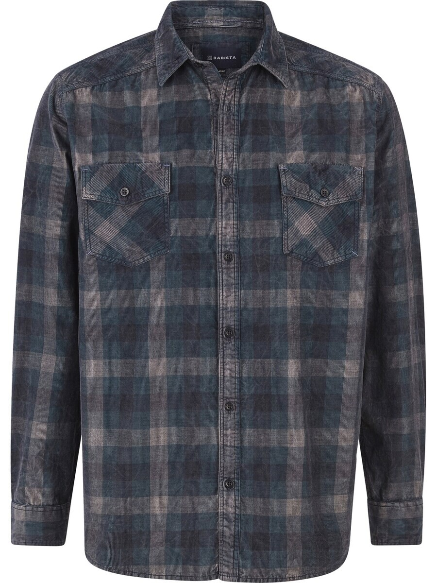 

Клетчатая рубашка BABISTA Regular fit Button Up Shirt Amatolli, темно-зеленый