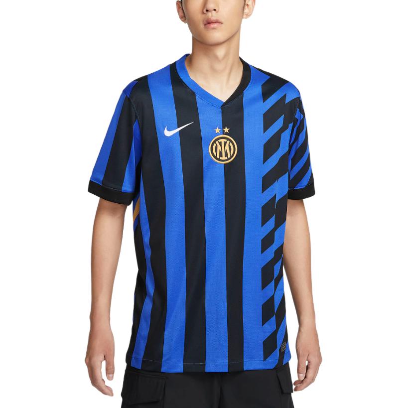 Футболка Inter Milan 2024/25 домашняя стадионная мужская Dri FIT реплика Nike, черно-синяя — фото 2