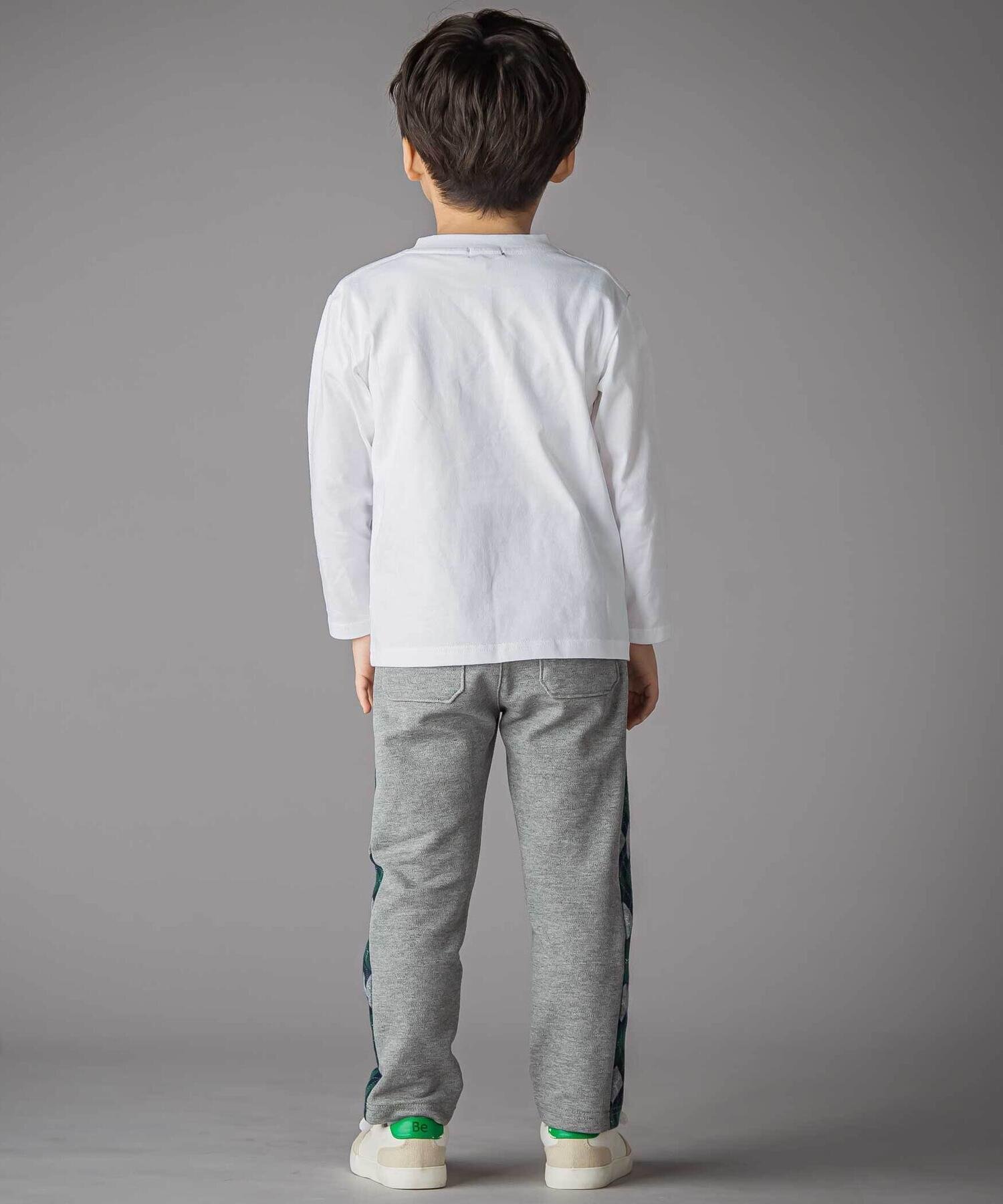 Длинная футболка с плиссировкой и вышивкой (95–160 см) BeBe Petits Pois Vert, White — фото 2