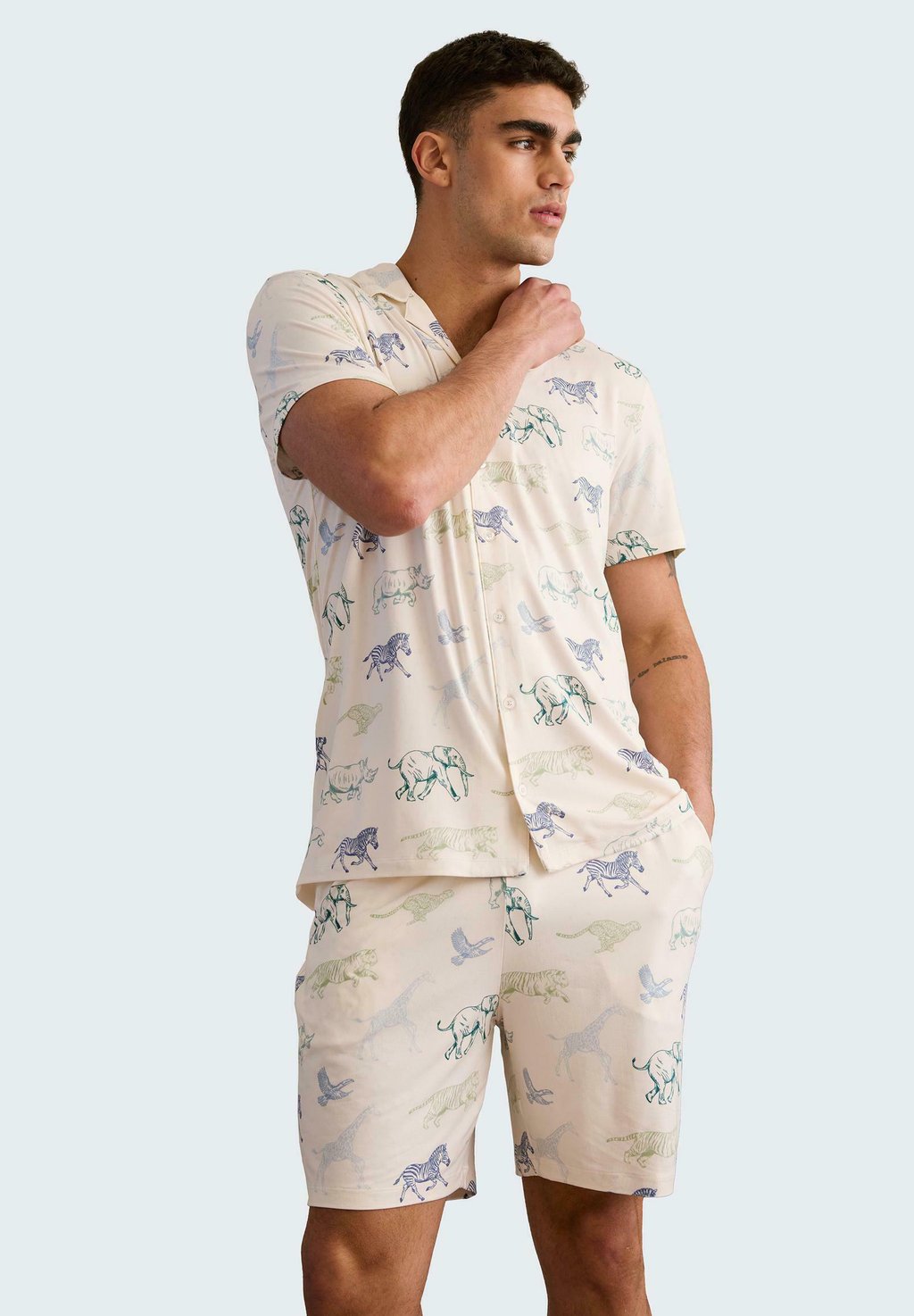 

Пижама RACING ANIMALS PRINT SET - Pyjama set Chelsea Peers, кремовый