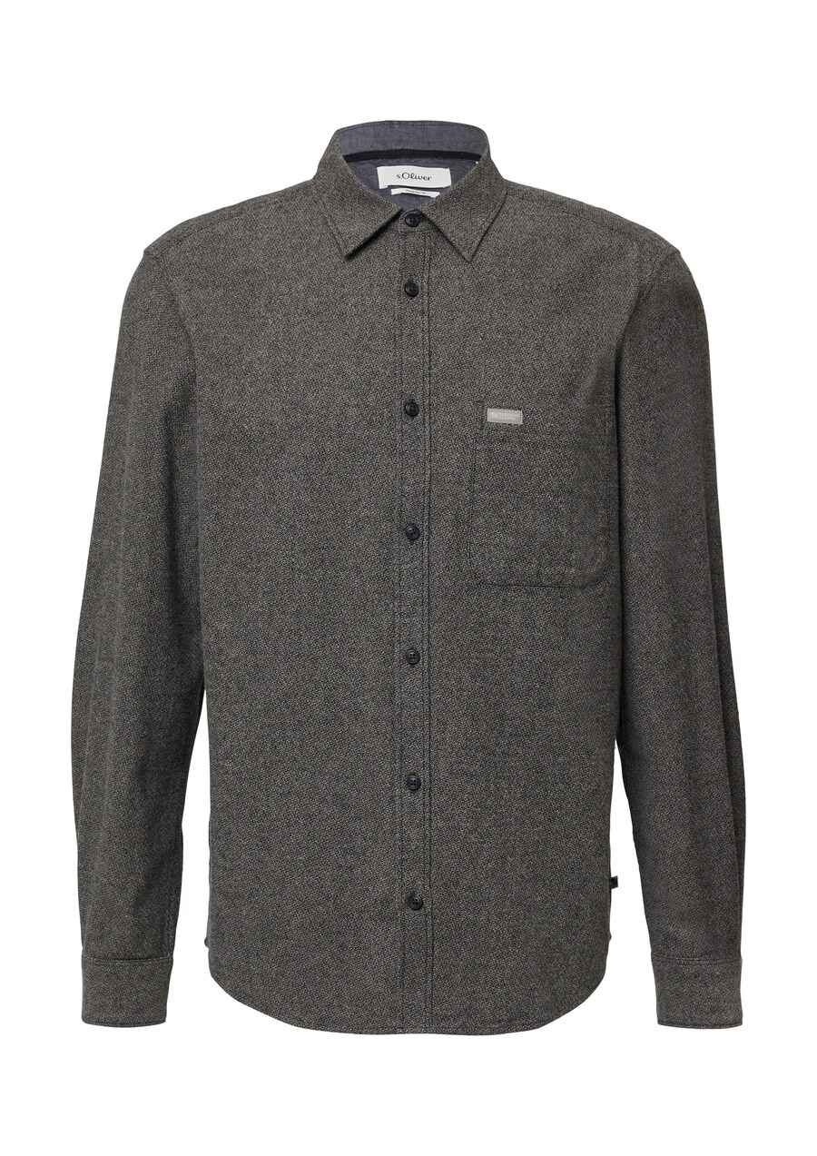

Рубашка на пуговицах классического кроя s.Oliver, Mottled Grey