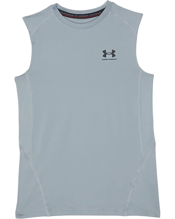 HeatGear Armour Sleeveless (для детей постарше) Under Armour Kids, Steel/Black