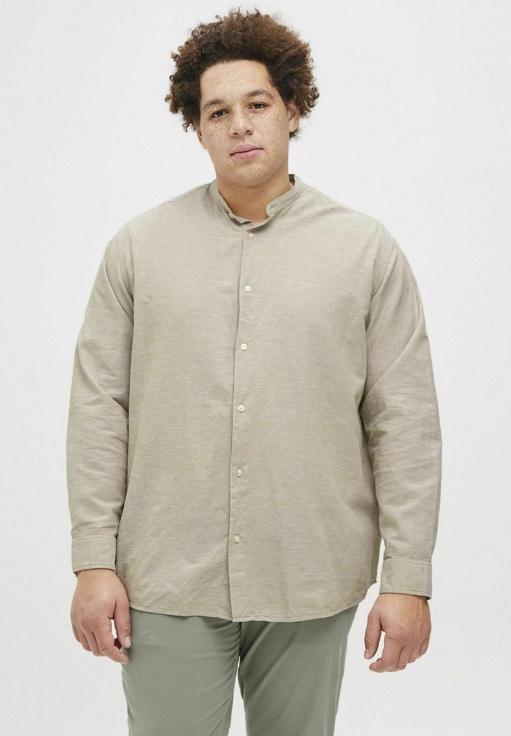 

Рубашка JJEBREEZE BAND SHIRT Jack & Jones, бежевый