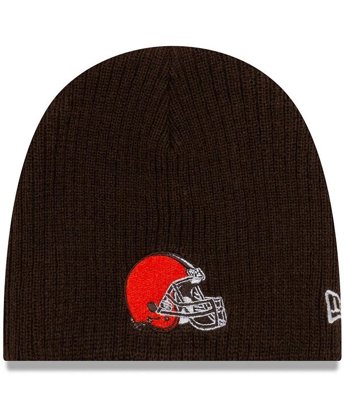 

Коричневая мини-шапочка с веером Cleveland Browns для мальчиков и девочек для новорожденных New Era, коричневый