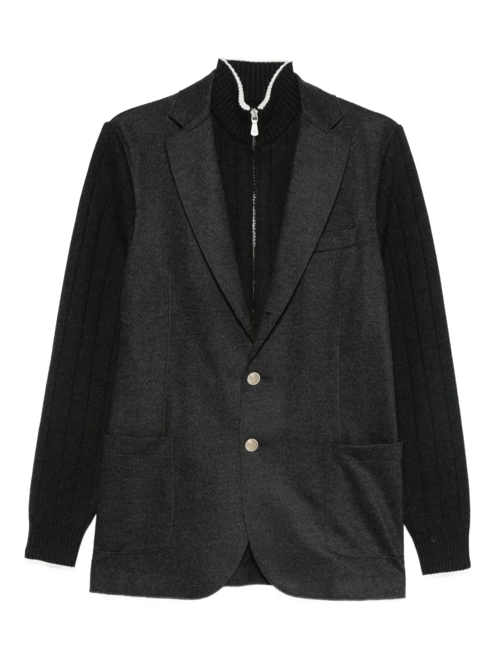 

Однобортный пиджак Eleventy, серый