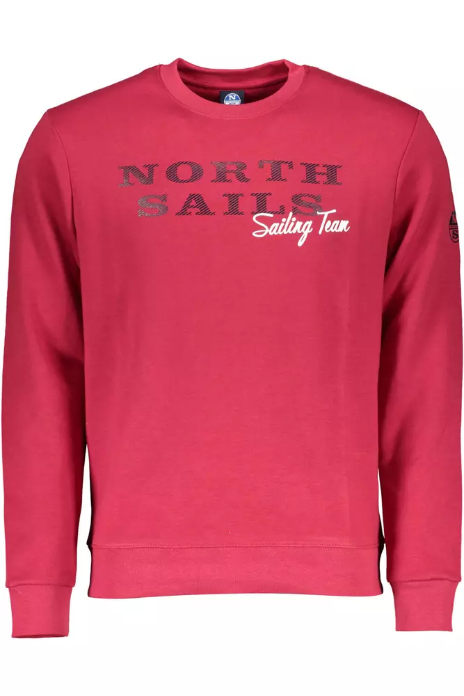 

Красный хлопковый мужской свитер North Sails