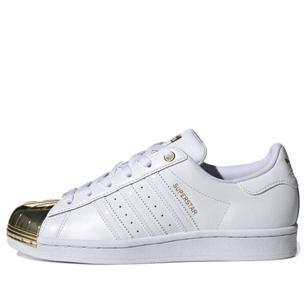 

Кроссовки оригинальные суперзвезда металлический носок Adidas, белый