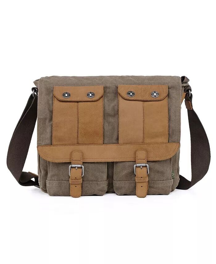 

Сумка-мессенджер из холста Valley River TSD BRAND, зеленый