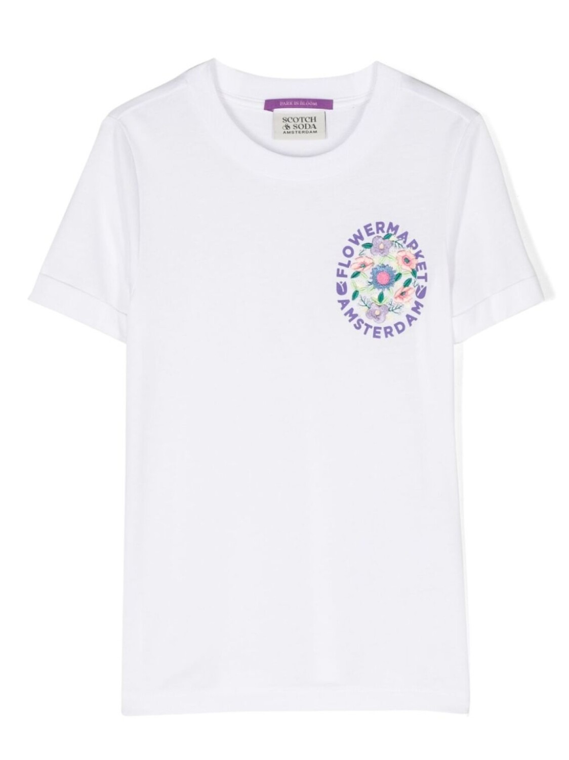 

Футболка с графичным принтом Scotch & Soda, белый