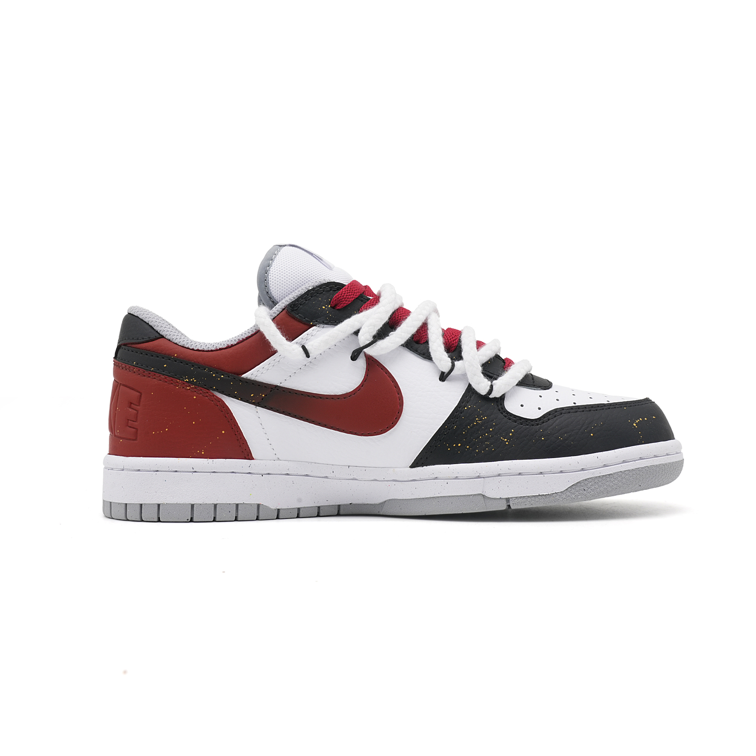 Nike Big Low2026 Скользоустойчивые, износостойкие, дышащие низкие кроссовки для скейтбординга мужские черные красные — фото 3