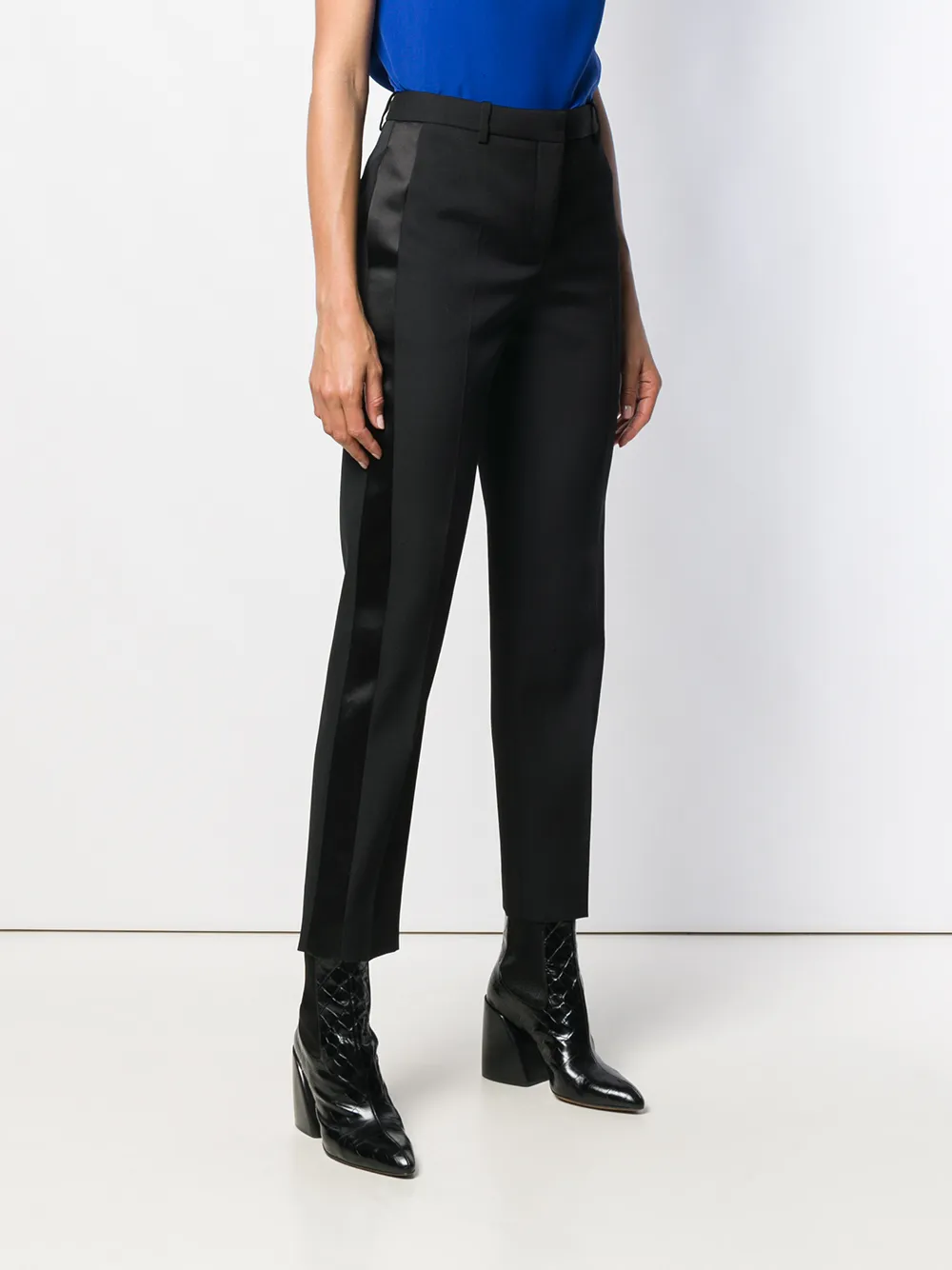 Костюмные брюки с атласными вставками Givenchy, черный — фото 3