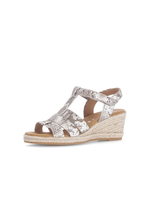 Сандалии на танкетке gabor keilsandalette Gabor, Sage (Jute)