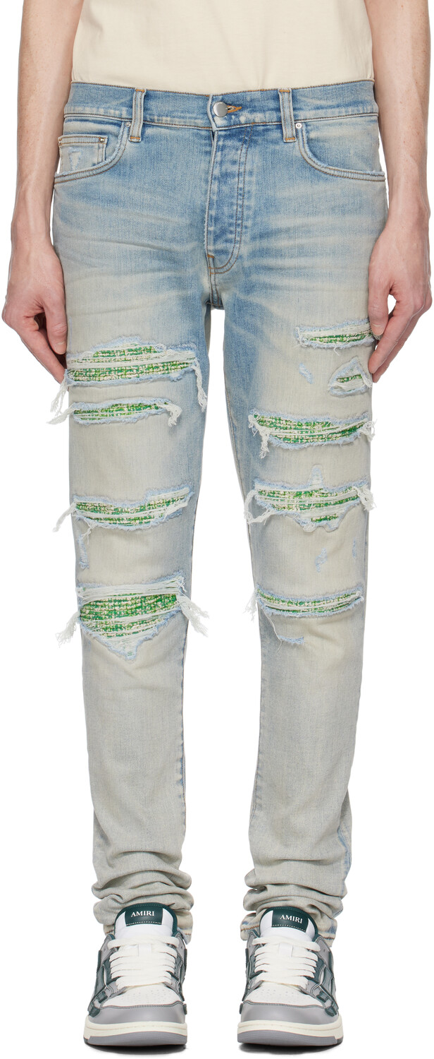 

Синие джинсы Thrasher из букле AMIRI