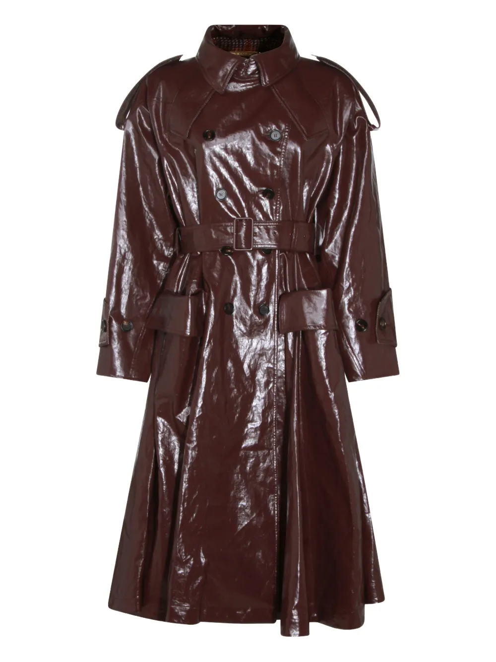 

Пальто на пуговицах с поясом Chloé, фиолетовый