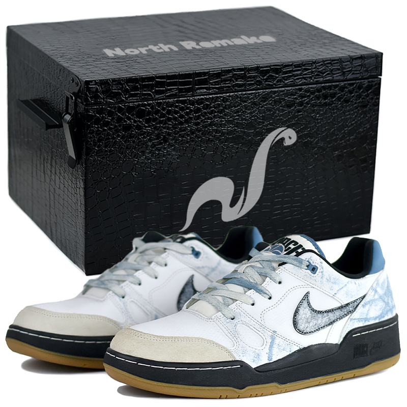 

Nike Кроссовки для скейтбординга Full Force Low Top, мужские, сине-белые