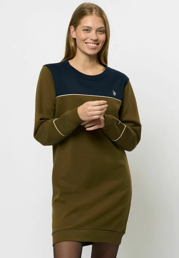 Повседневное платье увкатья U.S. Polo Assn., Dark Olive