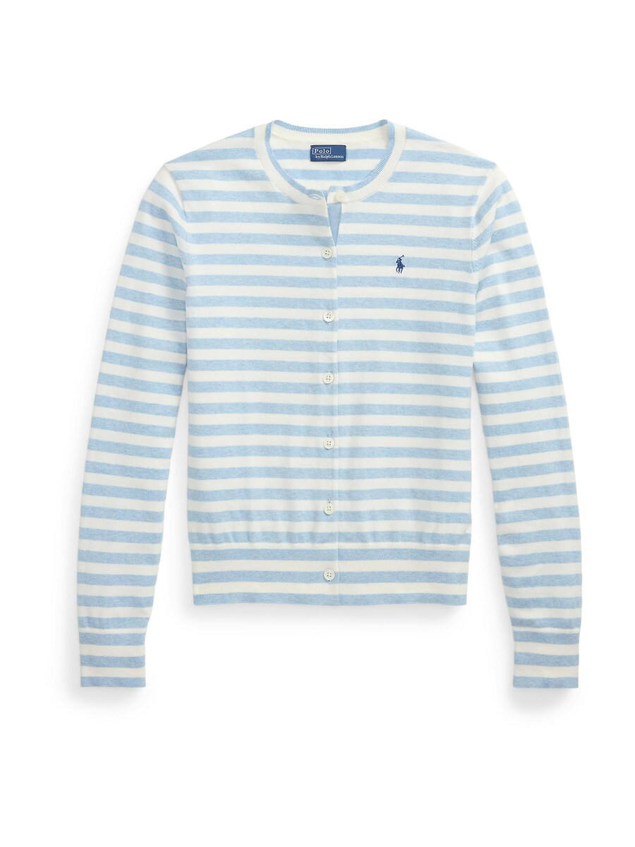 

Вязаный кардиган Polo Ralph Lauren, цвет Light blue/White