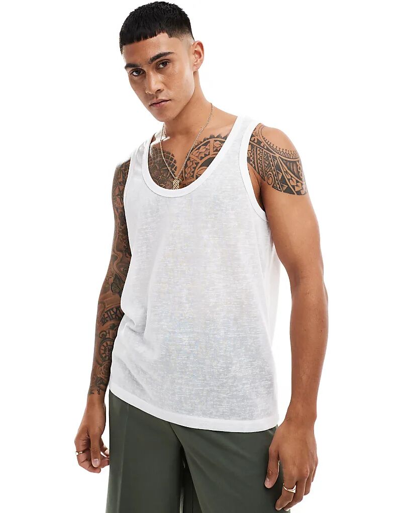 

Топ чисто-белый ASOS DESIGN