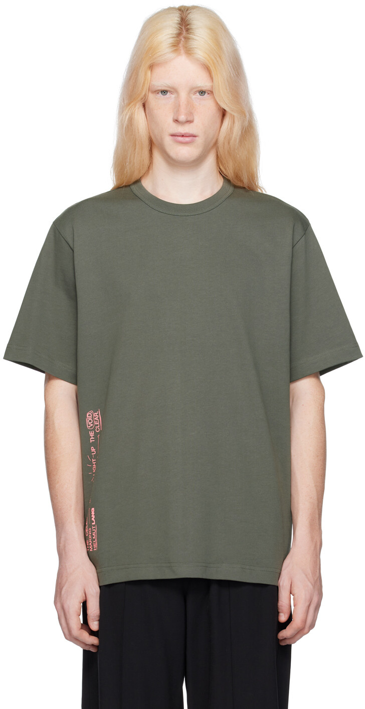 

Серая футболка с изображением космоса Helmut Lang