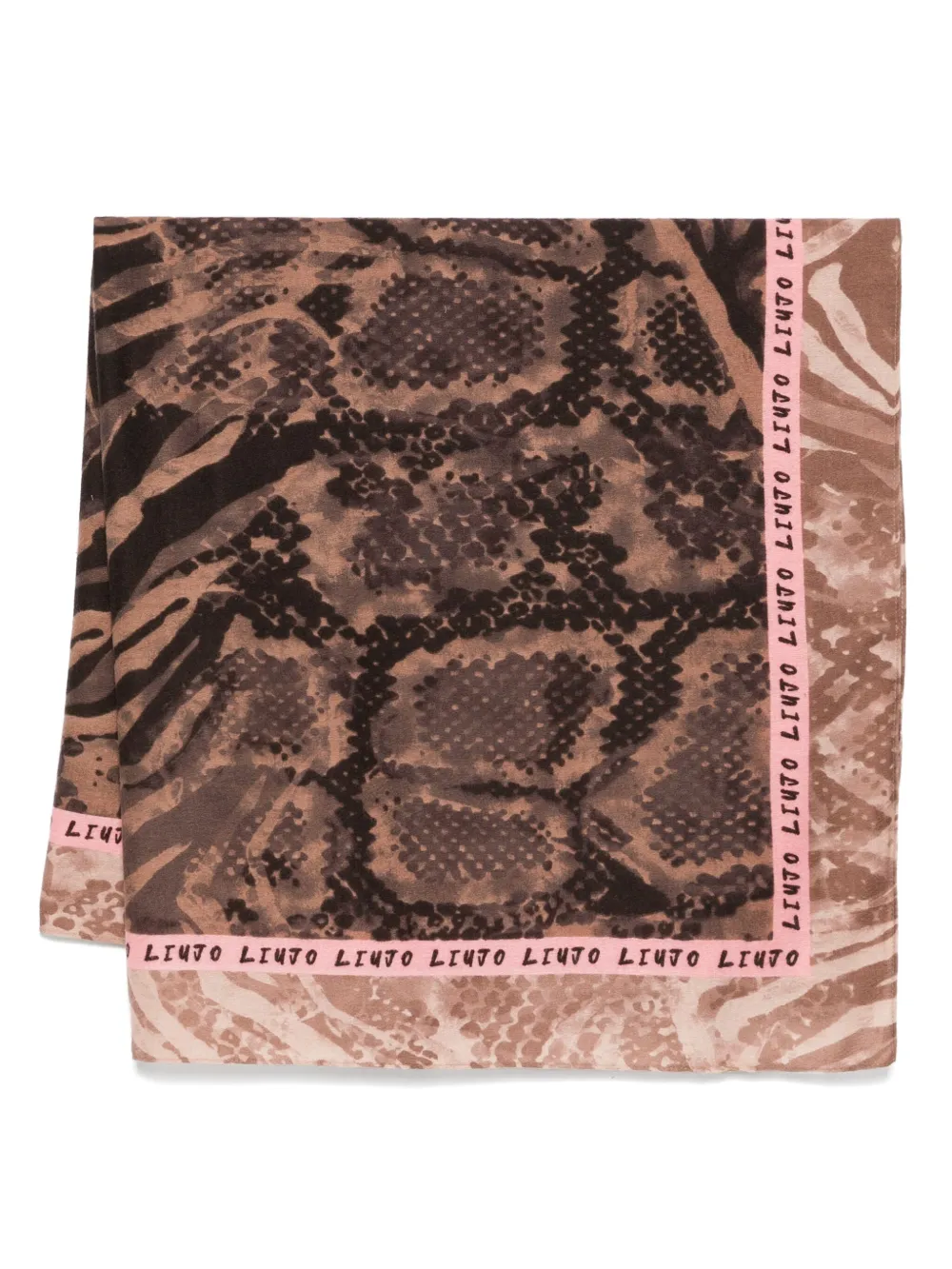 

Шарф с логотипом Liu Jo, коричневый