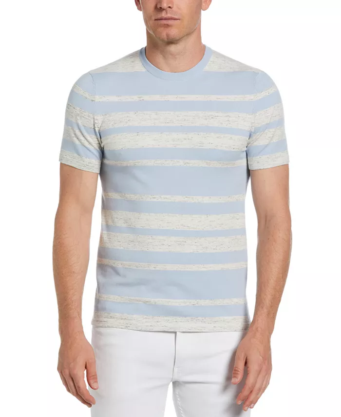 

Мужская футболка Space-Dye в полоску Perry Ellis, синий